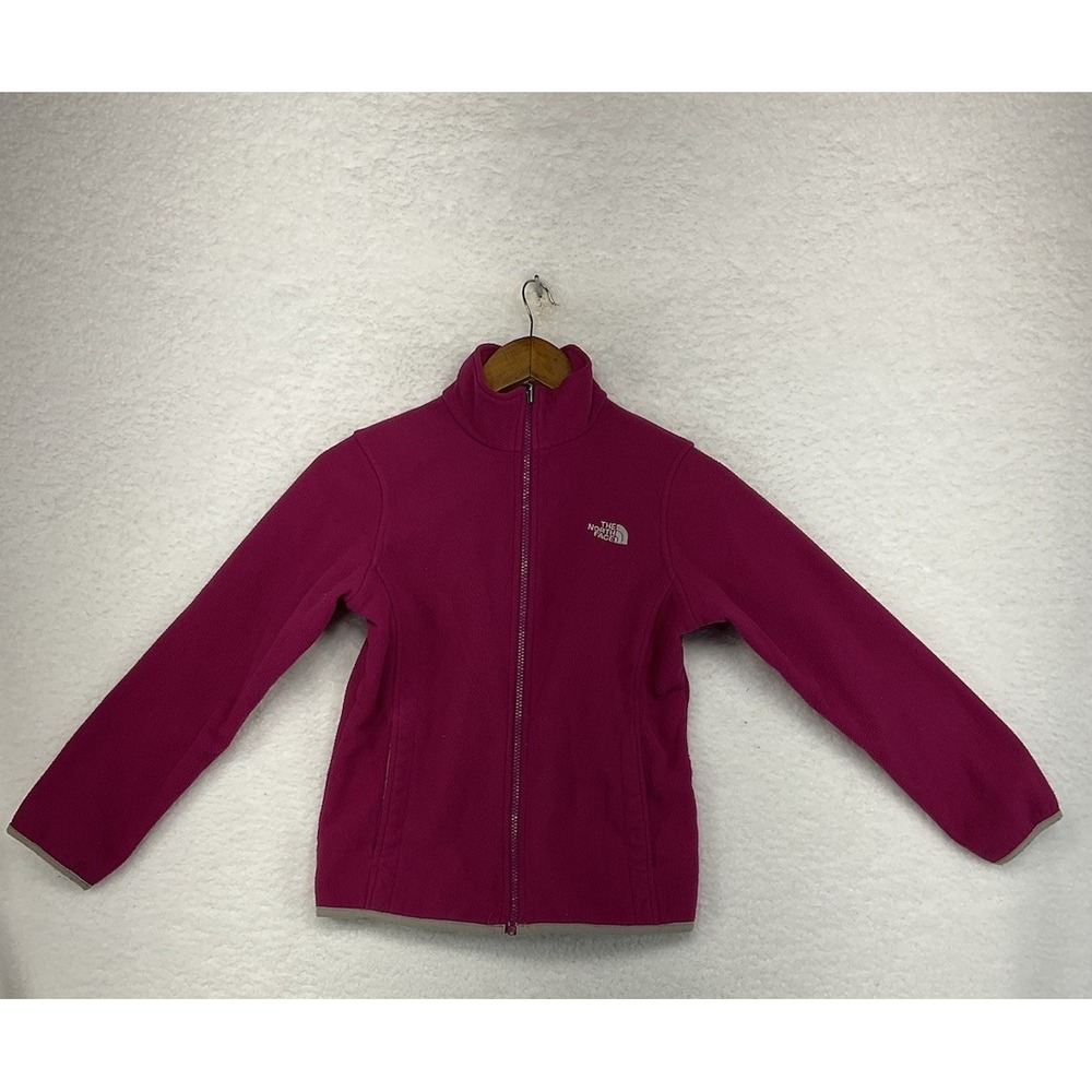 The North Face Jacket Girls Purple‎ Full Zip Sweater M 10/12